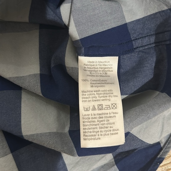 J CREW Men’s checkered button up long sleeve shirt - Picture 4 of 4